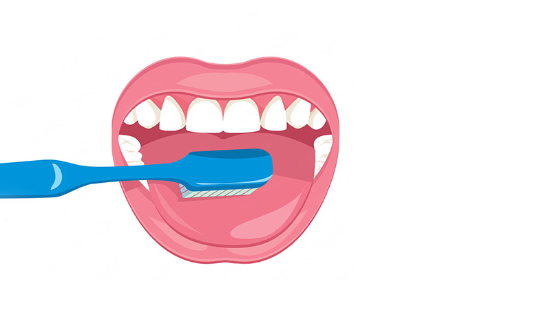 مسواک زدن زبان